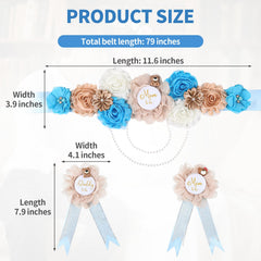 Yylaiire teddy-bear mommy-to-be pin blue complements outfits