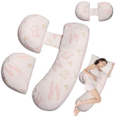 YZCCtixi pregnancy pillow full-length offers all-night body support for sleeping comfort.