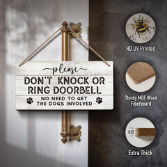 YZEXEZY Do Not Ring Sign for doorbell cover to reduce disturbances.
