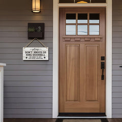 YZEXEZY Dog-warning Sign over gate to minimize barking.