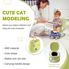 YZNlife Travel Potty shown in bag with storage for mess-free transport