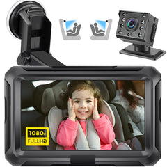 Zacro 1080P baby car camera front view for real-time rear seat monitoring.