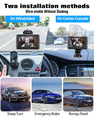 Zacro 360 rotation with 150-degree view captures rear seat from multiple angles.