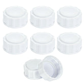 Zafflerva 8Pcs travel cap on Avent Natural bottle demonstrates secure travel storage.