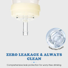 Zafflerva soft-spout nipple protects baby's gums during sipping.