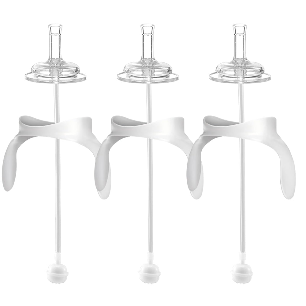 Zafflerva straw sippy cup converter with soft top for gentle bottle-to-cup transition.