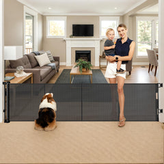 Zaguoroo gate 28-inch tall step-over view for safe kids and pets at doorways.