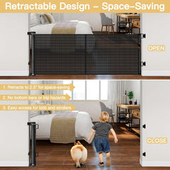 Zaguoroo indoor outdoor gate used as room divider for pets and kids.