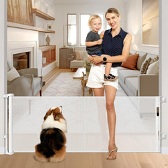 Zaguoroo reinforced-gate 28-inch tall blocks access while adults step over easily.