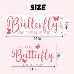 ZAIBIANHAO pink butterfly decal adds cute focal point for walls.