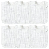 Zainpe 6pcs bibs with absorbent layers protect clothes from spills and drool.