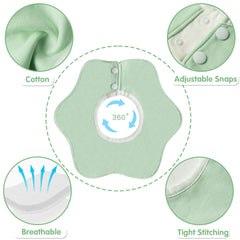 Zainpe baby bib 6-colors-set offers versatile styles for matching outfits