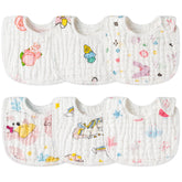 Zainpe baby bib cat pattern helps keep clothing clean during feeding and drooling