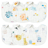 Zainpe baby bib elephant pattern catches spills for mess-free mealtimes.