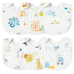 Zainpe baby bib elephant pattern catches spills for mess-free mealtimes.