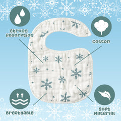 Zainpe deer pattern bib offers cute design with reliable drool coverage.