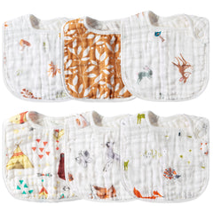 Zainpe owl-pattern bib for mealtime messes and teething