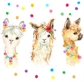 Zaiphany llama wall decal close-up highlighting vinyl and easy peel-and-stick installation