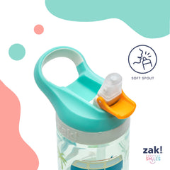 Zak Designs Bluey Atlantic leak-proof cap keeps drinks secure during travel
