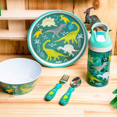 Zak Designs dinosaur dinnerware bowl 6-inch for easy scooping.