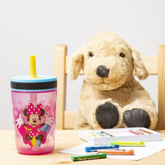 Zak Designs Disney Kelso Tumbler with leak-proof lid prevents spills while kids sip