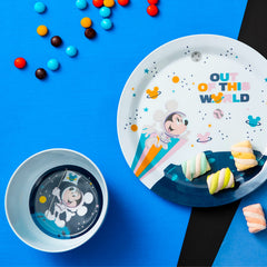 Zak Designs Disney Mickey Mouse bowl—sturdy melamine for everyday meals and snacks.