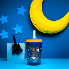 Zak Designs Kelso leak-proof lid with straw designed to prevent spills