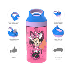 Zak Designs Minnie Mouse dinnerware fork designed for small hands and easy grip