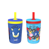Zak Designs Sonic toddler cups two-pack outer view highlights durable travel-friendly design for toddlers