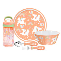 Zak Designs Unicorn water bottle keeps kids hydrated during meals and adventures