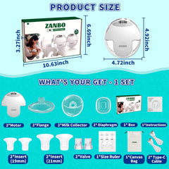 ZANBO M1 anti-backflow seal prevents milk leakage.
