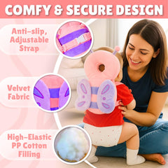 Zanith head protector backpack with adjustable chest strap for growing babies
