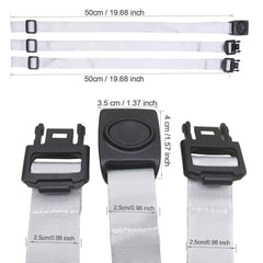 ZARPMA antiloop high chair straps grey fasteners for easy setup