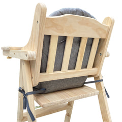 ZARPMA highchair cushion fabric closeup highlights breathable cotton blend for meals