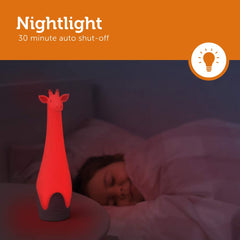 Gina the Giraffe offers seven colors for cozy ambience