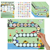 ZCCLINN 15PCS Cars Potty Chart cover shows race-car design to engage toddlers during toilet training
