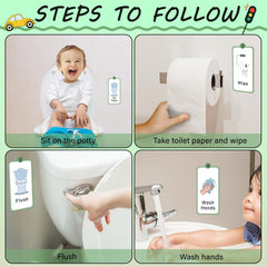 ZCCLINN 15PCS Cars Potty Chart closeup shows sticker sheets for tracking progress