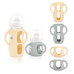 ZCH silicone sleeve for Philips Avent 4oz bottle front view highlighting easy grip and safety