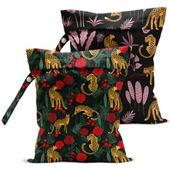 Zcyxuuw wet bag two-pack front view shows travel organization and durability.