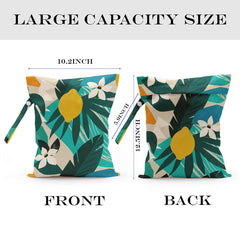 Zcyxuuw Wet Bag handle and snap feature for easy carrying