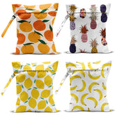 zcyxuuw wet bag lemon pattern keeps damp swimsuits organized during travel.