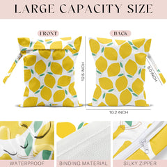 zcyxuuw wet bag pineapple pattern protects toiletries with a water-resistant design.