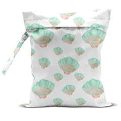 zcyxuuw wet bag with shell pearl starfish design keeps swimsuits and wet items organized.