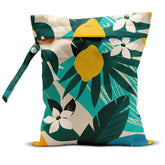 Zcyxuuw Wet Bag close-up shows waterproof terylene fabric and palm-leaf pattern