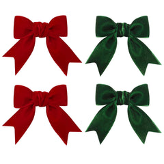 ZCYYYS red hair bow clip front view adds festive flair to outfits