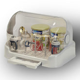 Zdolmy baby bottle drying rack cover shields items and keeps the counter tidy.