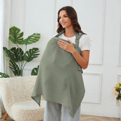 Zdolmy Muslin Nursing Cover with adjustable neck strap ensures comfortable fit.