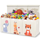 Zebra Baby toy storage chest with open lid for quick toy access and cleanup