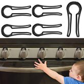 Zechuan stove knob lock pack front view for quick child safety in kitchens.