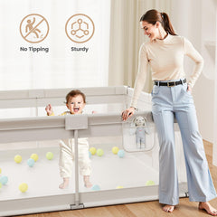 ZEEBABA breathable mesh panels keep baby comfortable with visibility